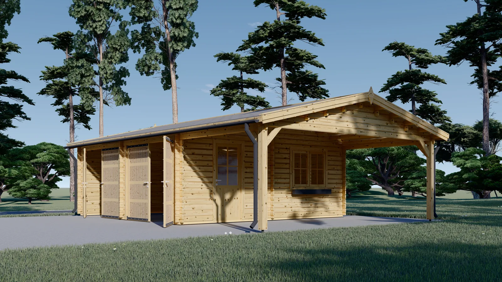 Garaje doble + carport