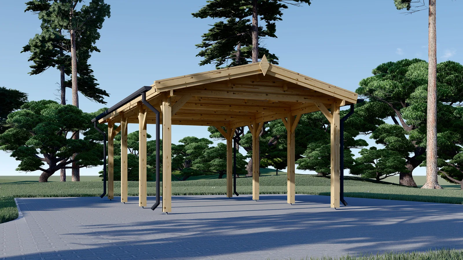 Pérgola clásica 3x6